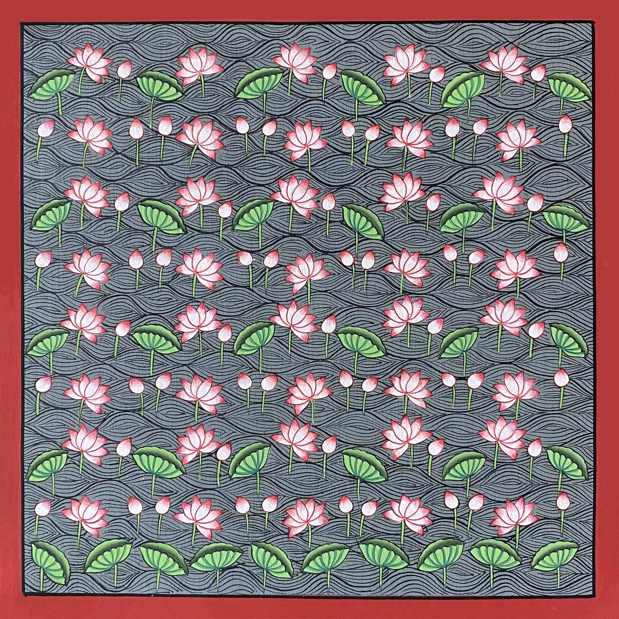 SKU-FR3022 - Lotus 8 x 8 inches.jpg - PRICE - 15,000