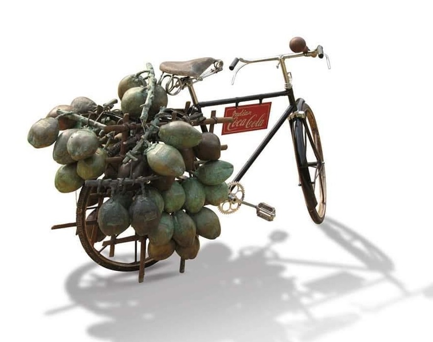 Untitled , 84 x 42 x 28 inches , bronze and iron