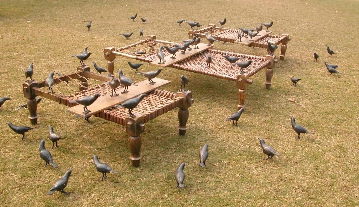 untitled , 20 x 214 x 150 inches Bronze and coper